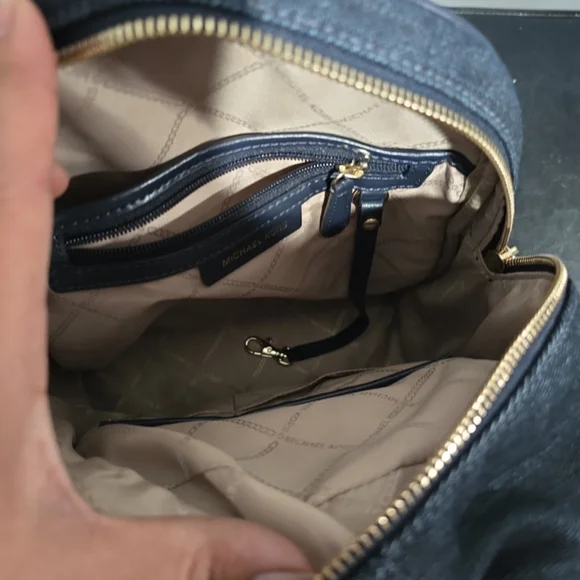 Michael Kors Two-Tone Denim Backpack - Picture 6 of 7